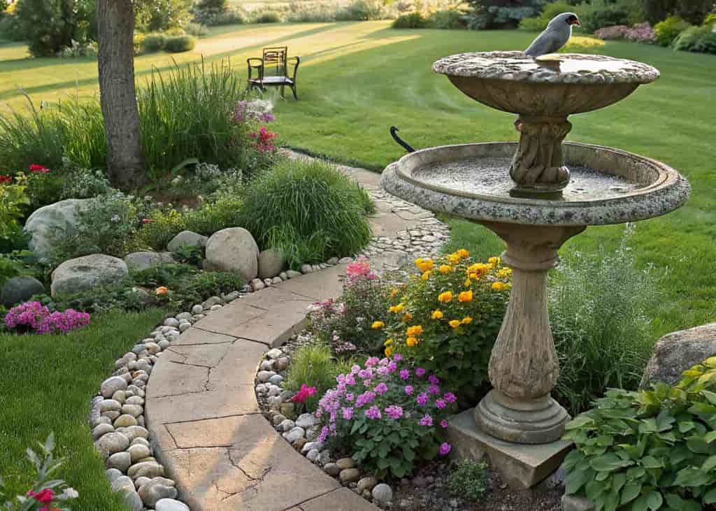 Bird Bath Landscaping Ideas
